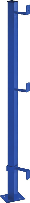 EDGUARDX bariyer dikmesi — mavi çelik dikme, 1.15m yükseklik